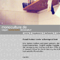 monoculture Webseite